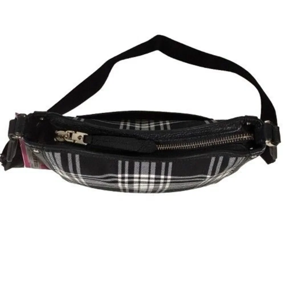 New Kate Spade Roulette Library Plaid Medium Messenger Crossbody Shoulder Bag